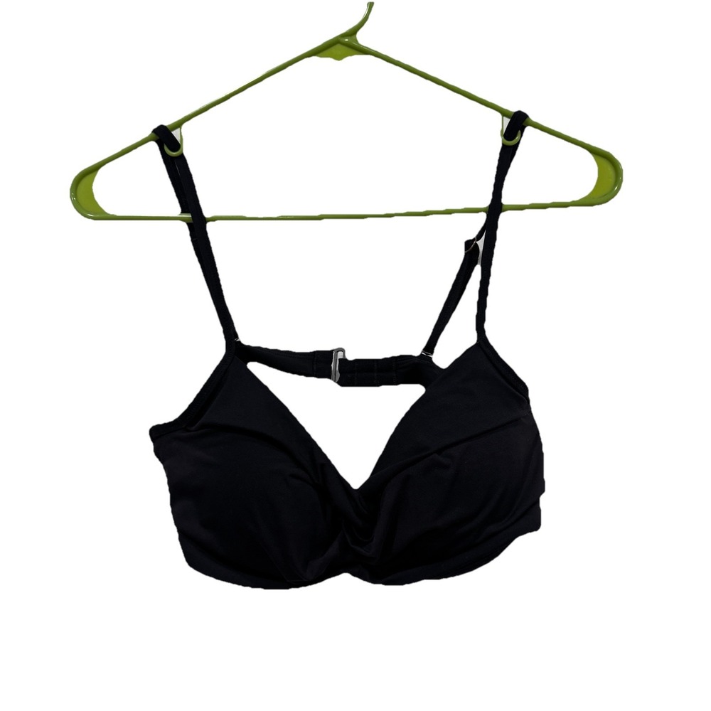 Athleta Women's 36 B/C Black Twister‎ Bikini Top Swimwear Quantum Beach